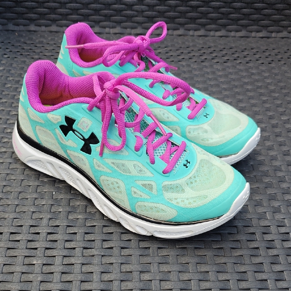 Under Armour Women's Teal and Magenta Athletic Shoes